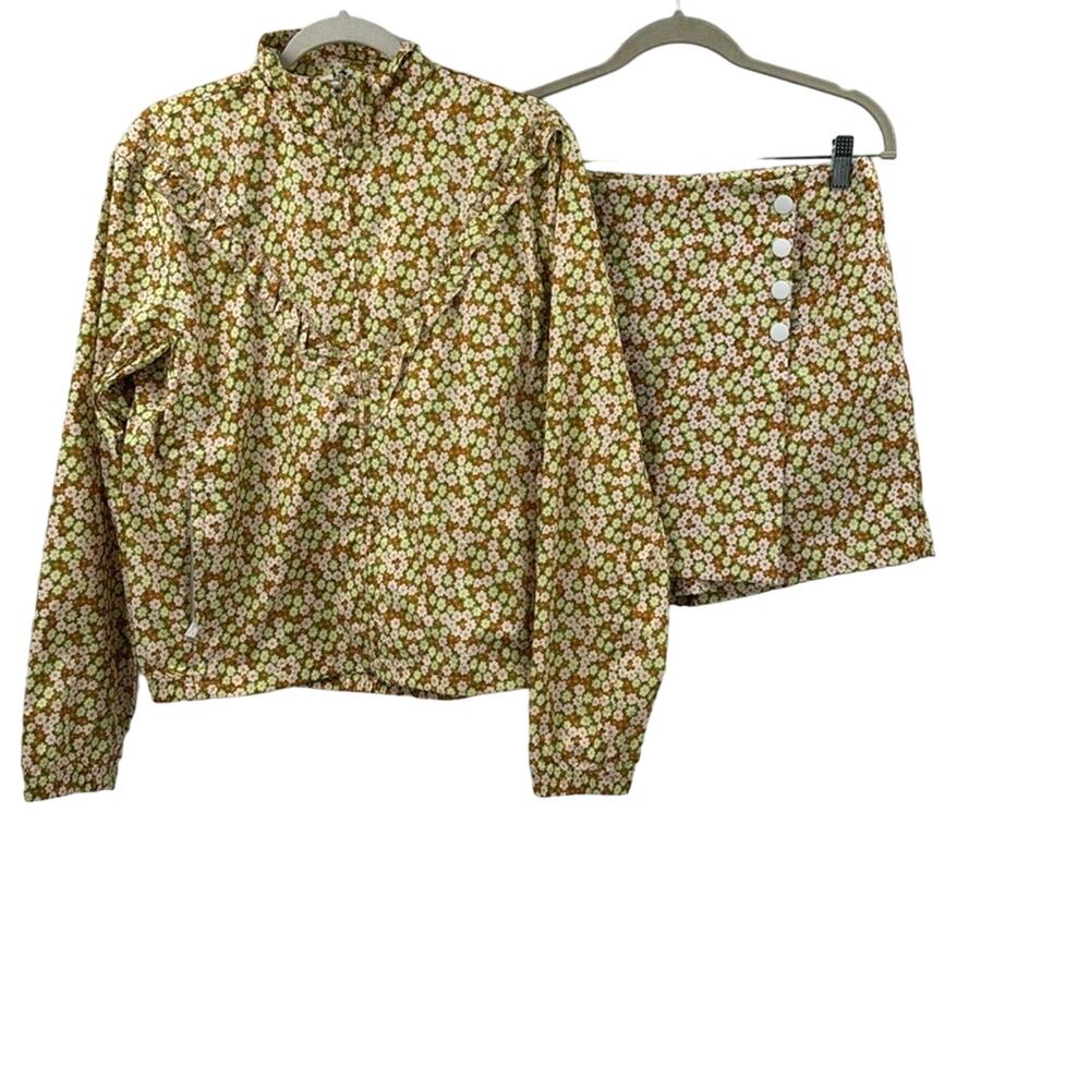 NWOT Tory Burch printed ruffle windbreaker, Printed Golf Skort set